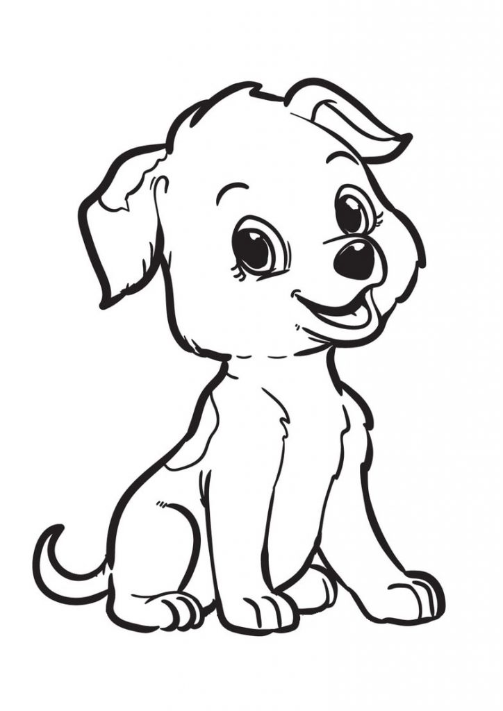Köpek Boyama Sayfası - 10 Adet Renksiz (Yazdırılabilir PDF)