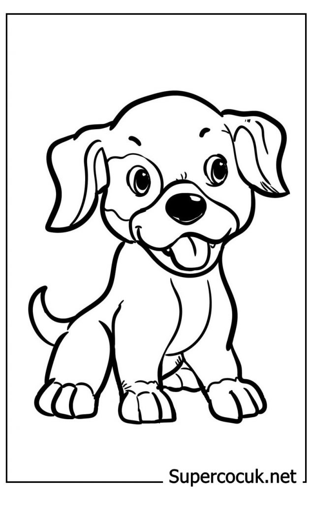 Ausmalbild Hunde Zum Ausdrucken als PDF