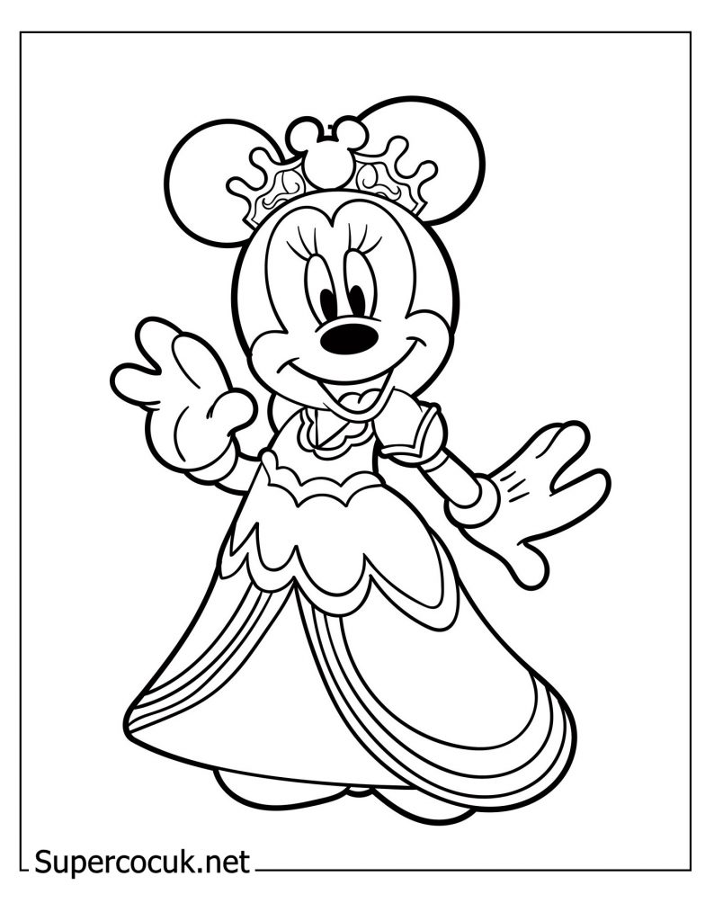 Prinzessin Micky Maus Malvorlagen